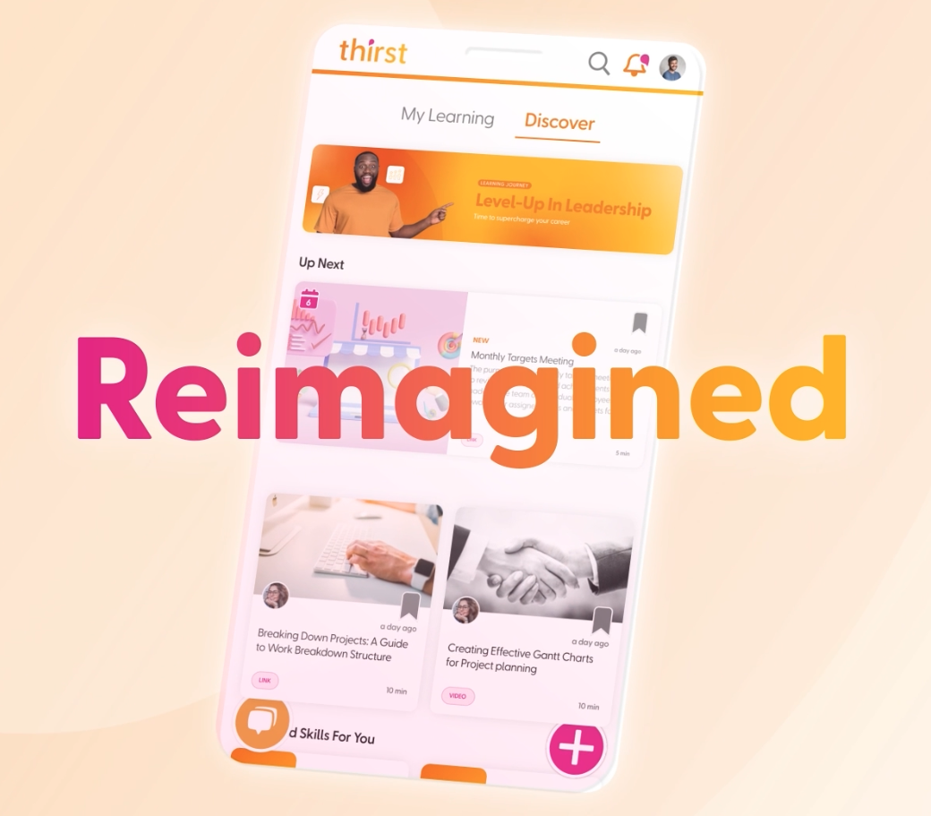 Mobile Learning Experience Reimagined - Thirst Mobile App