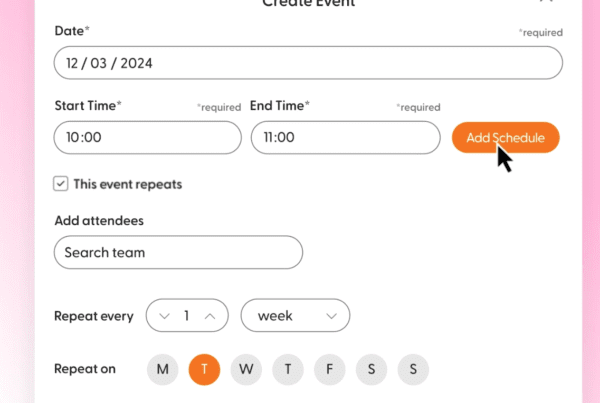 Schedule Recurring Events in Thirst