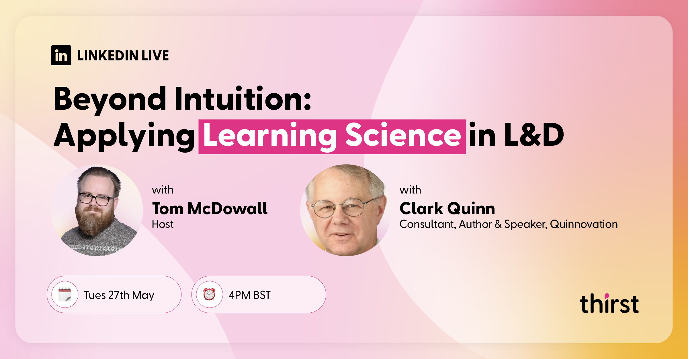 Beyond Intuition: Applying Learning Science in L&D - Promo Card