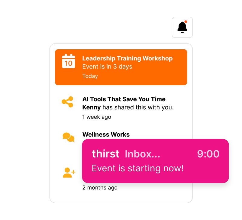 Events Management - Notifications